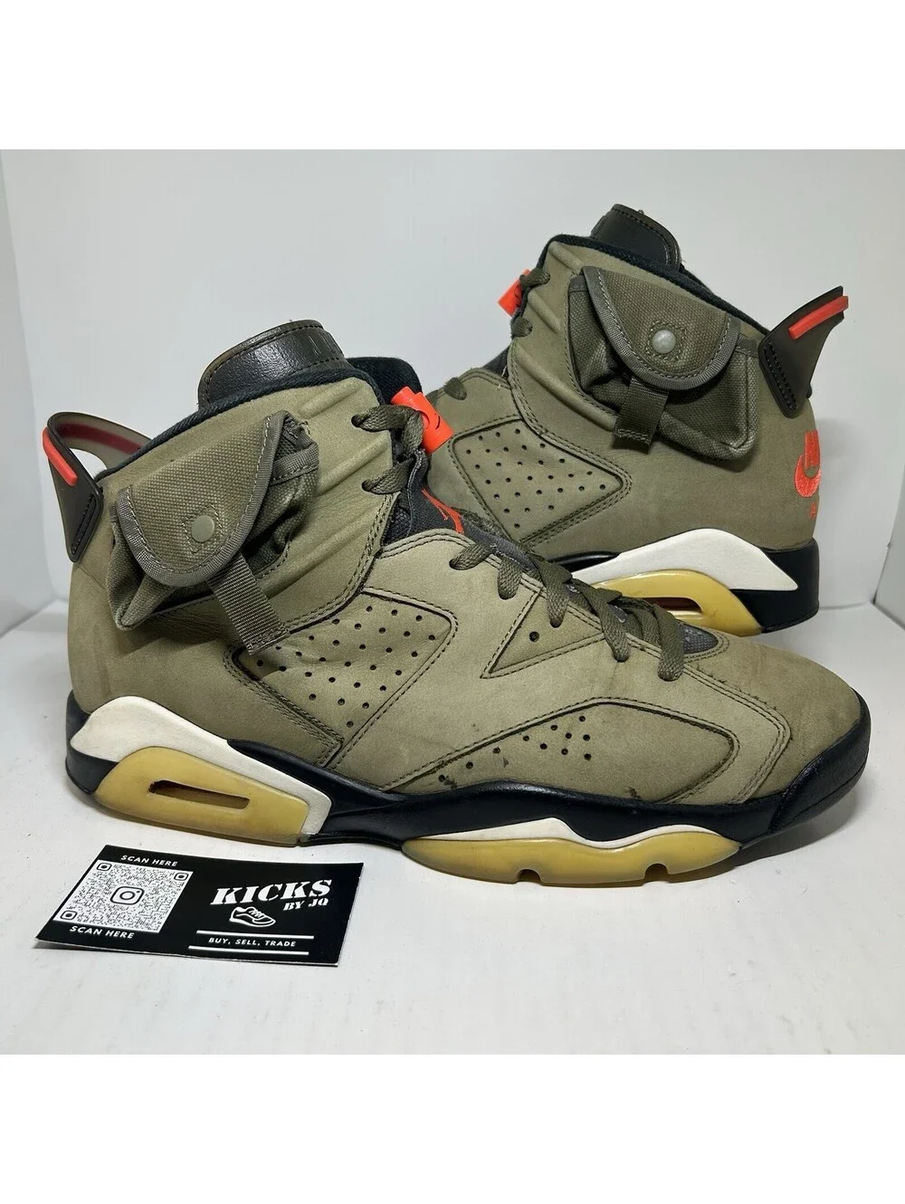 Air Jordan 6 Retro Travis Scott Olive 2019 - Size 10.5 - (CN1084-200)